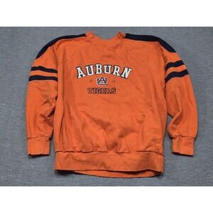 Varsity Classics Auburn Tigers Sweatshirt Orange Navy Striped Mens XL NCAA 1856
